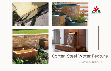 Corten Steel Garden Fountain
